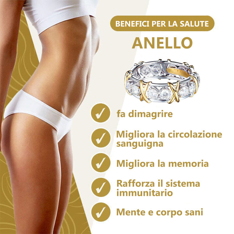 Anello linfatico magnetico in moissanite