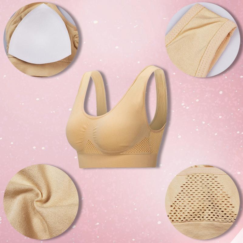 Reggiseno traspirante senza cuciture a figura intera elasticizzato