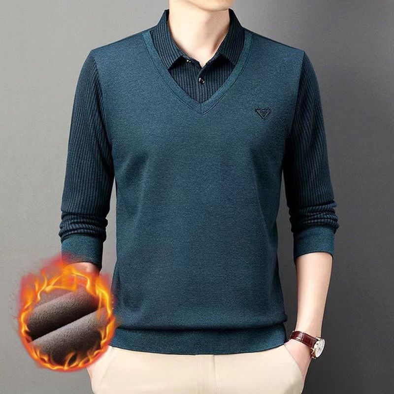 Falsches zweiteiliges gestricktes Hemd für Männer