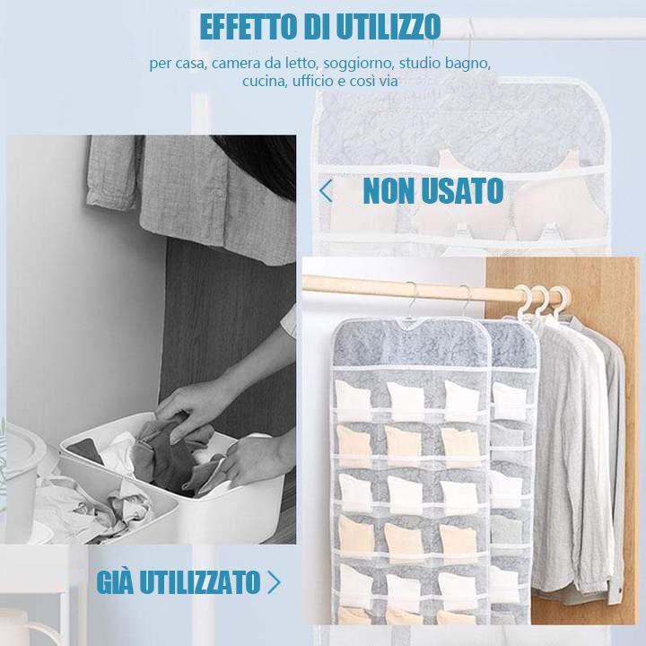 Organizer per intimo appeso su due lati