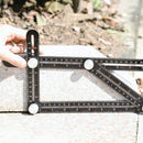 Multi-Winkel-Messwerkzeug Aluminiumlegierung Multifunktions-Lineal (Plastik/Vollmetall)