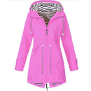 Wasserdichte faltbare Kapuzenjacke für Frauen