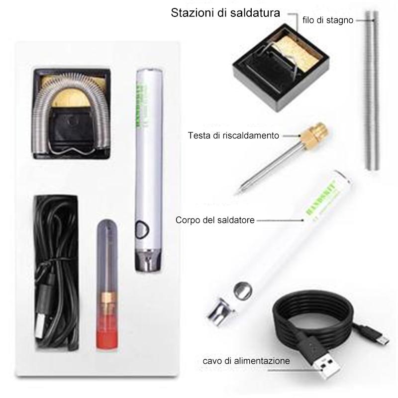 SET SALDATORE ELETTRICO PORTATILE USB