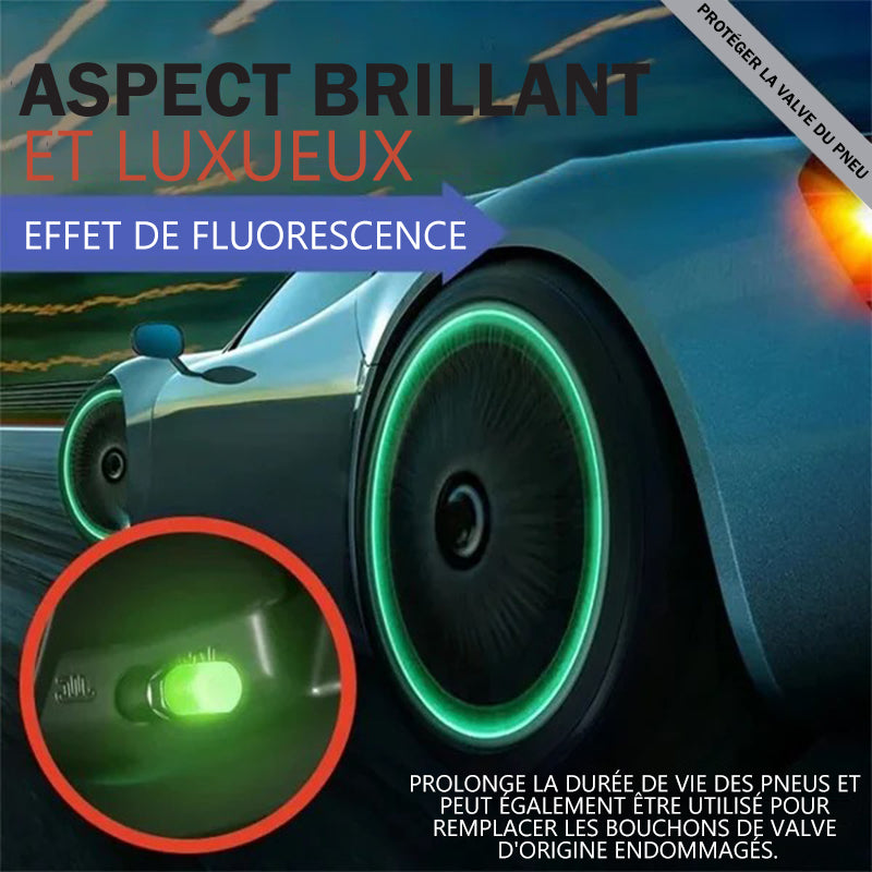 Universella fluorescerande däckventilhattar för bilar