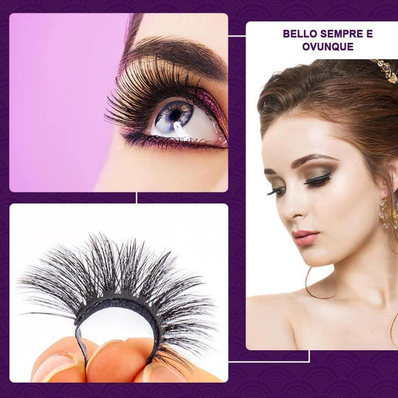 Adesivi riutilizzabili per eyeliner e ciglia(4 paia)_