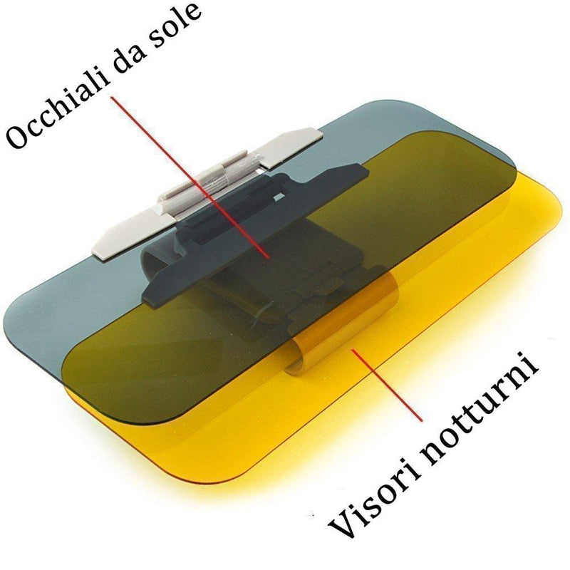 Visiera parabrezza per auto antiriflesso diurna e notturna