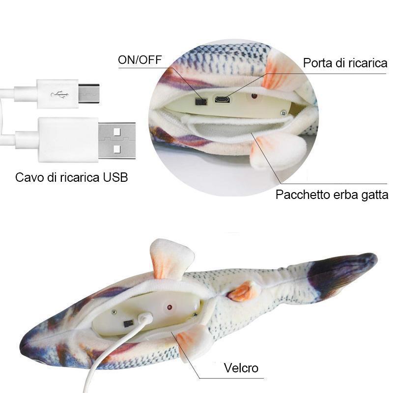 GIOCATTOLO PESCE PER GATTI