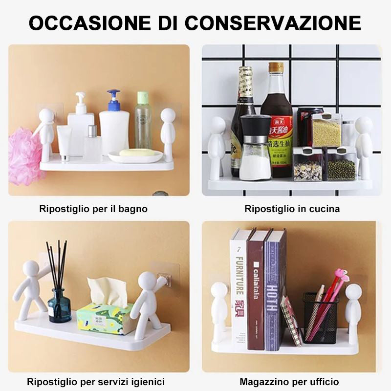 Scaffale per la cucina del bagno