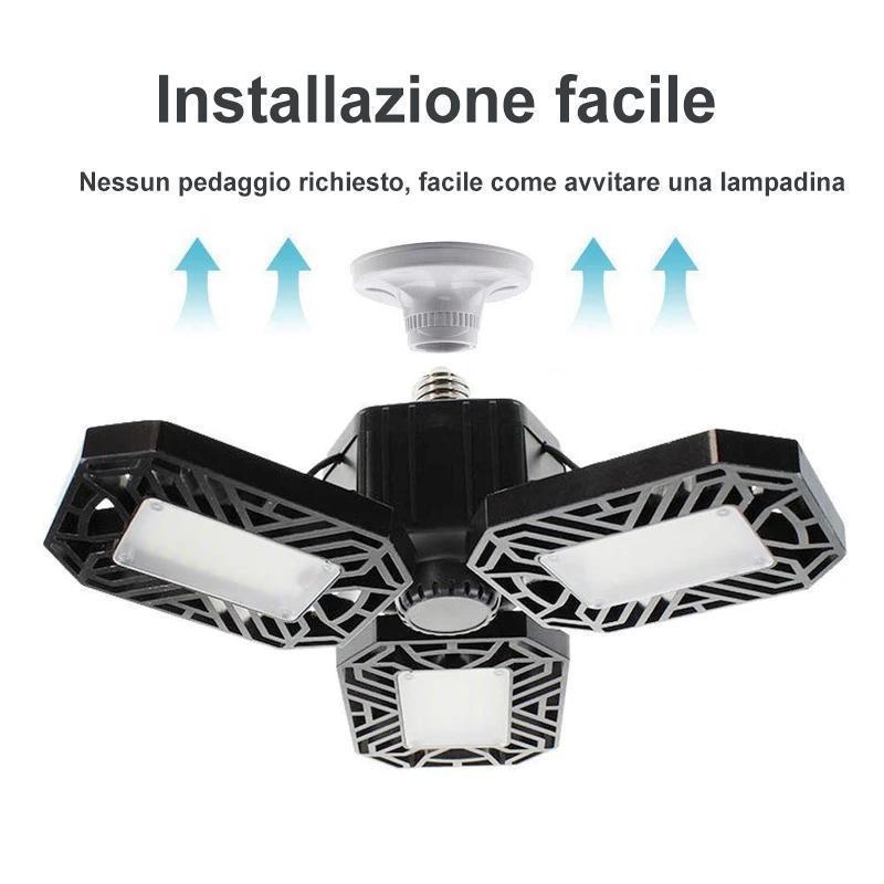 PLAFONIERA LED DEFORMABILE PER GARAGE