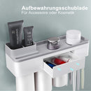Praktisch Zahnbürstenhalter Set mit Zahnpasta Auspressgerät