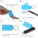 Schlüsselringe zur Beschriftung mit Split-Ring-Beschriftungsfenster