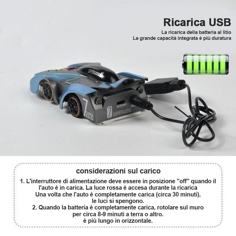 Auto acrobatica RC da arrampicata su parete