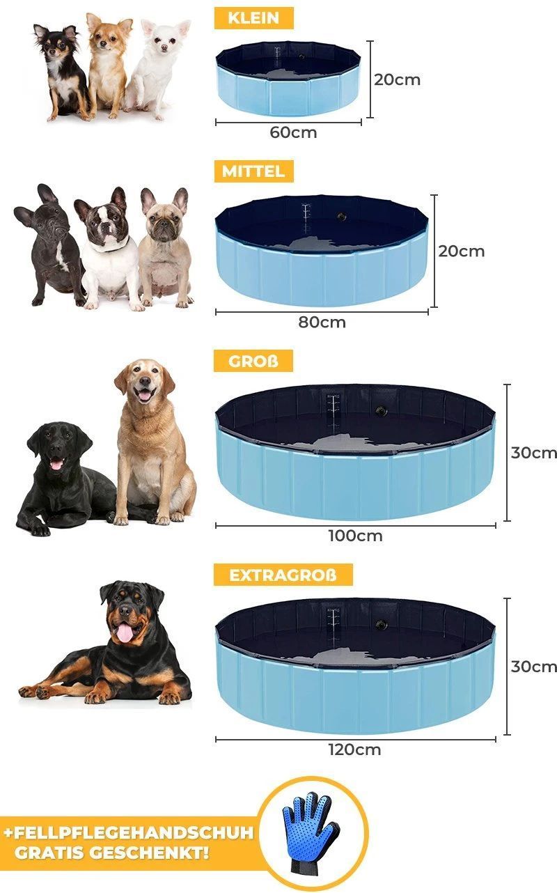 Faltbarer Hundepool