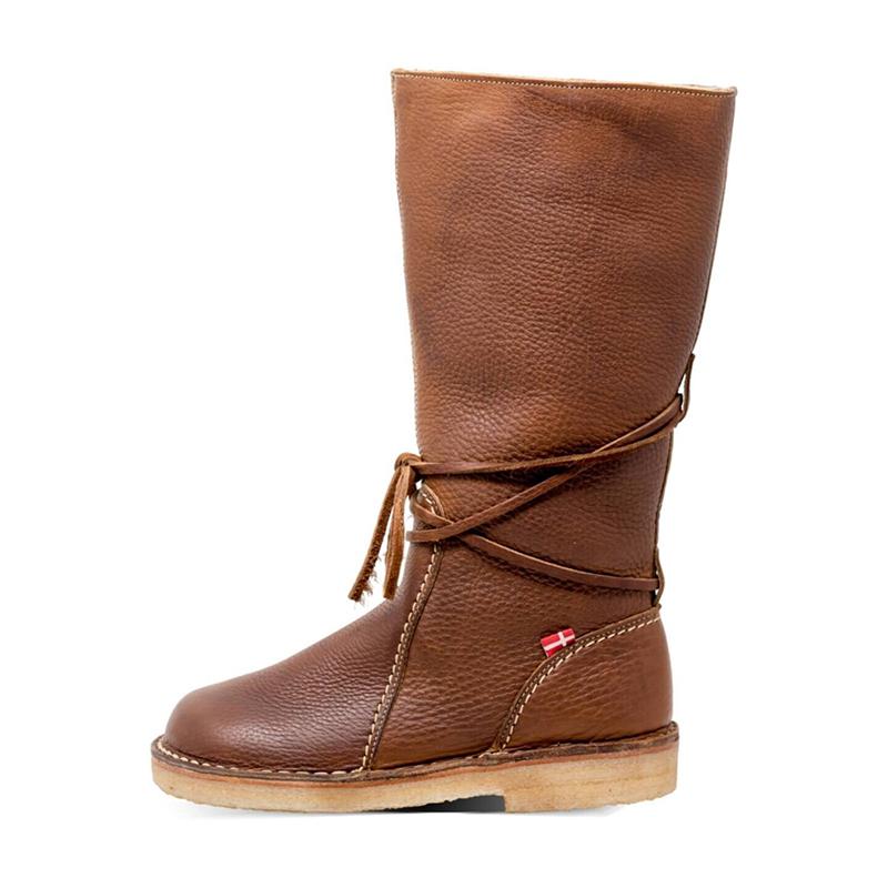 DAMEN LÄSSIGE VINTAGE WINTER SCHNEE LANGE STIEFEL