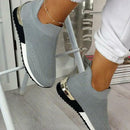 Elegante elastische flache Slip-On-Schuhe