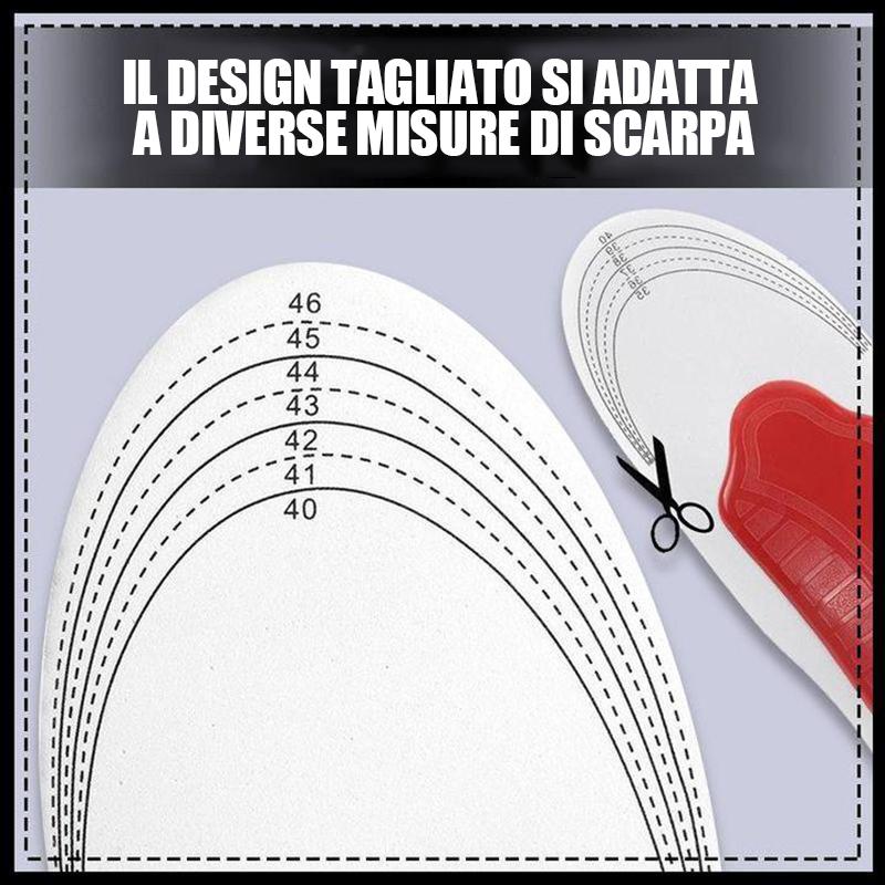 SOLETTE PLANTARI PER IL SUPPORTO DELL'ARCO PLANTARE