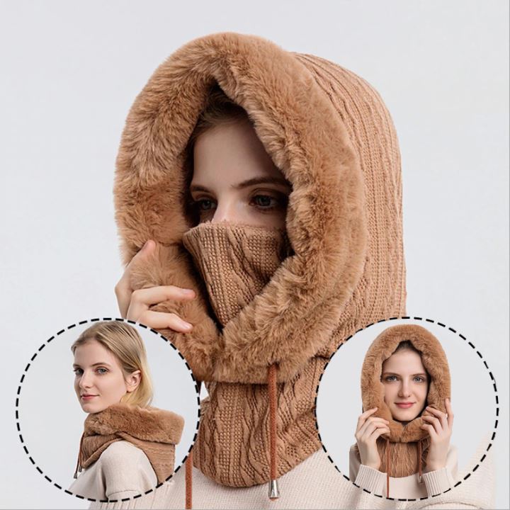 Winter Knit Set Warme, winddichte Unisex-Kappe