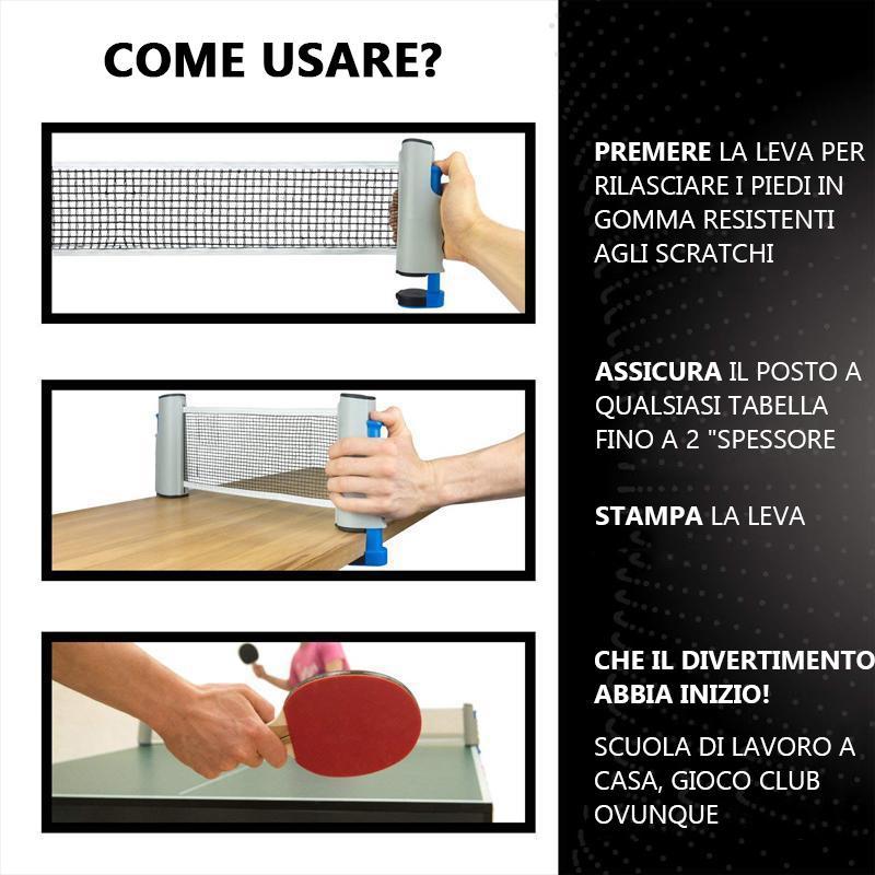 Rete da ping-pong a scomparsa