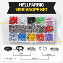 Druckknöpfe aus Metall mit Verschlusszangen Press