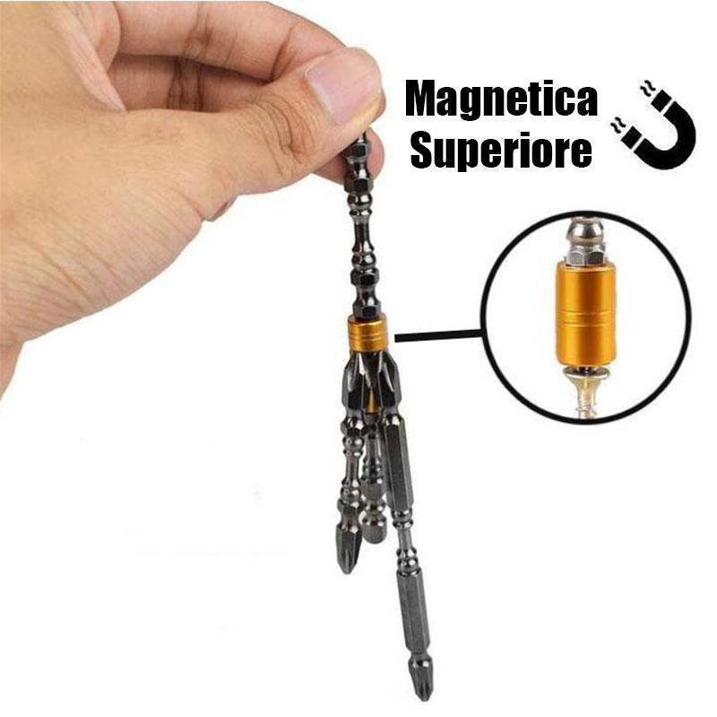 SET DI PUNTE MAGNETICHE PER TRAPANO, 4 ACCESSORI