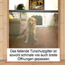 Faltendes Türschutzgitter für Hunde, schwarz - hallohaus