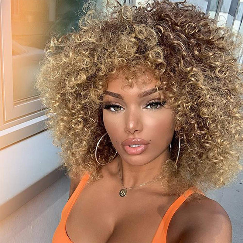 Mixd Blonde Afro-Perücken für Frauen