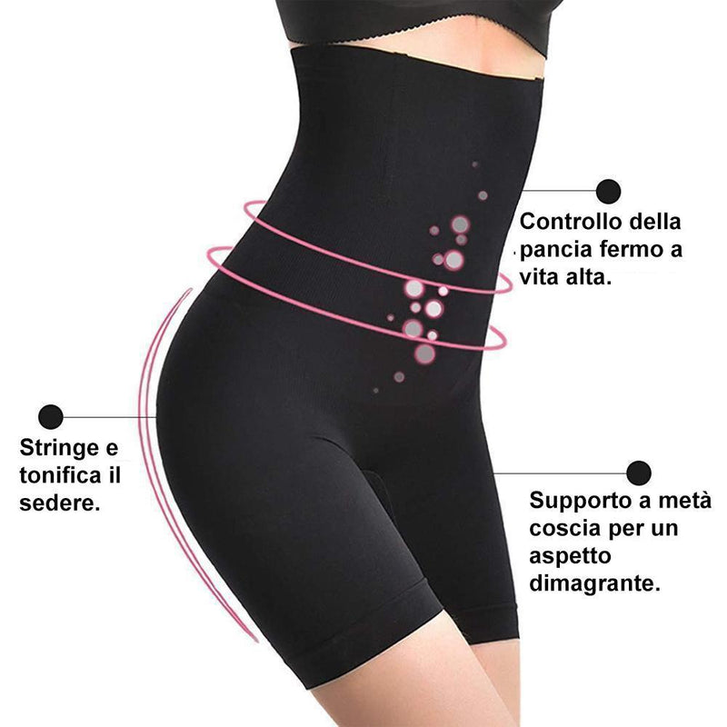 Pantaloncini shaper a vita alta per tutto il giorno