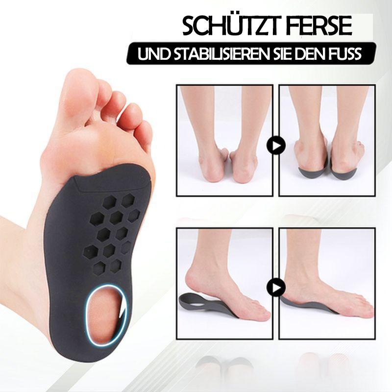 Orthopädische Einlegesohlen für Plattfuß