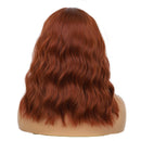 Langes lockiges Haar mit Aqua-Haarband Kopfbedeckung