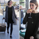 Langarm Sweatshirt Reisekleid