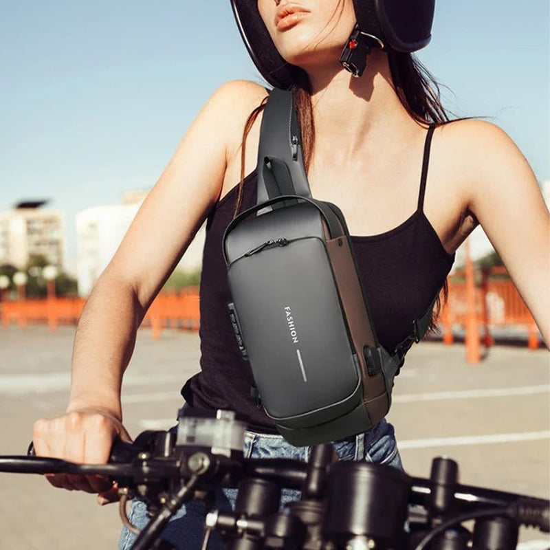 USB-Ladesport-Sling Anti-Diebstahl-Umhängetasche