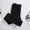 Jeans mit Stretch-Fleece-Futter mit hohem Bund