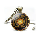 Sri Lanka Yantra Anhänger Halskette