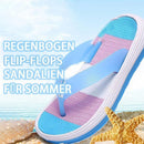 Regenbogen Flip-Flops Sommer Sandalen