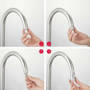 Drehbarer Doppelfunktions-Bubbler-Wasserhahnkopf