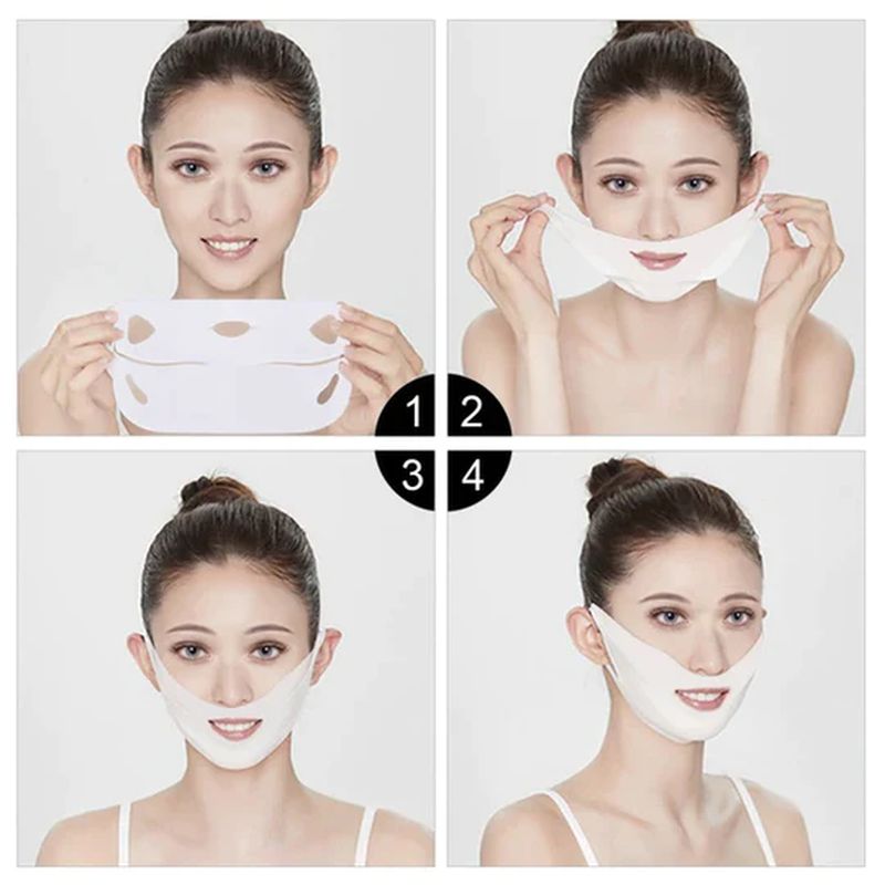 MASCHERA LIFTING V SHAPE PER IL VISO E RIDUTTORE DEL DOPPIO MENTO