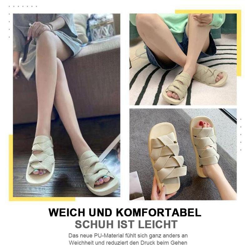 Elastische geflochtene Hausschuhe