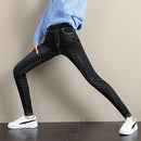 Faux-Denim-Hose für Frauen