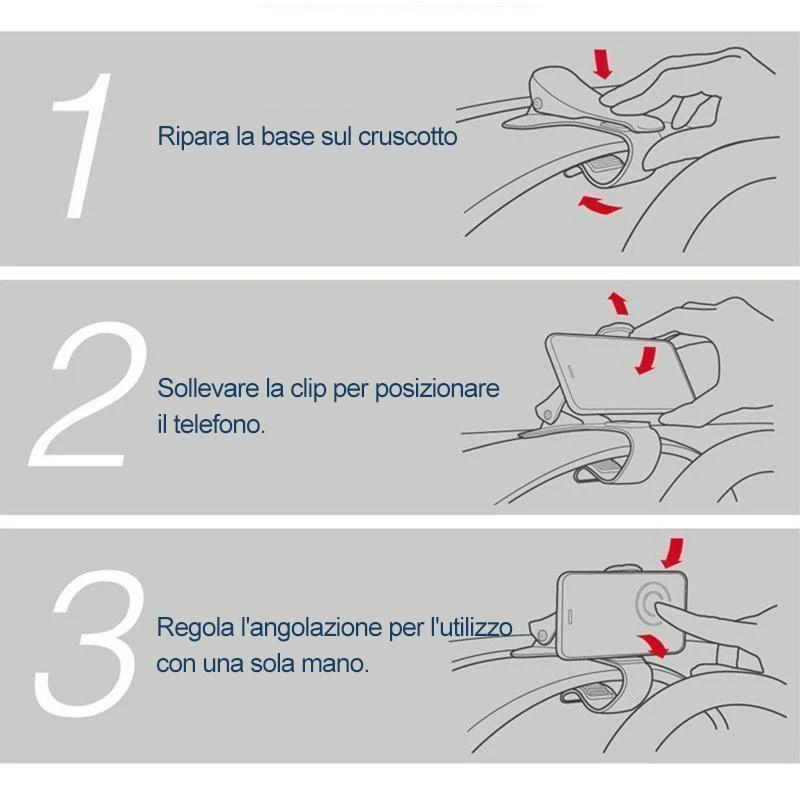 360° Porta cellulare per cruscotto auto