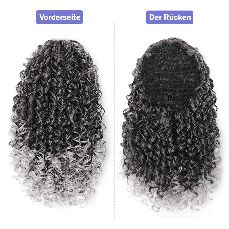 Europäische und amerikanische gewellte kleine lockige Perücke Stück