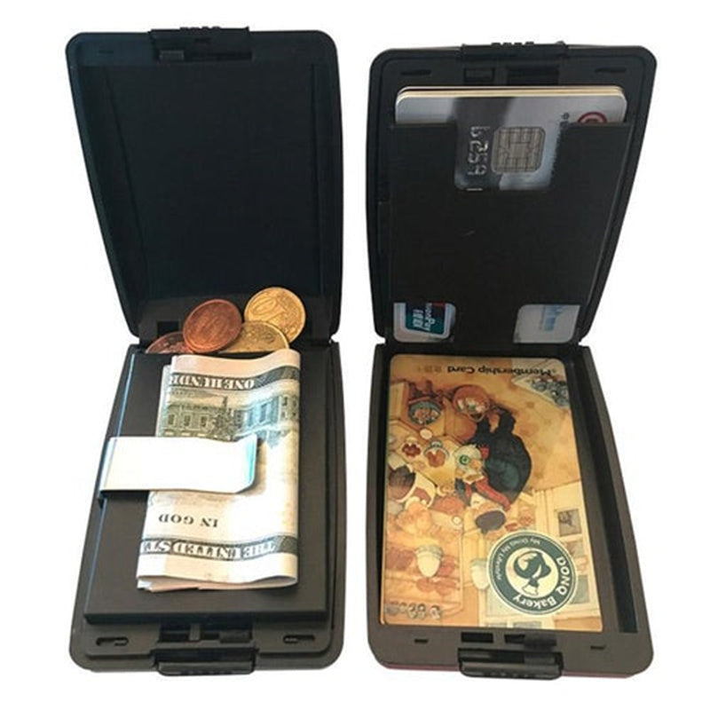 Säker RFID-insättnings- och uttags plånbok
