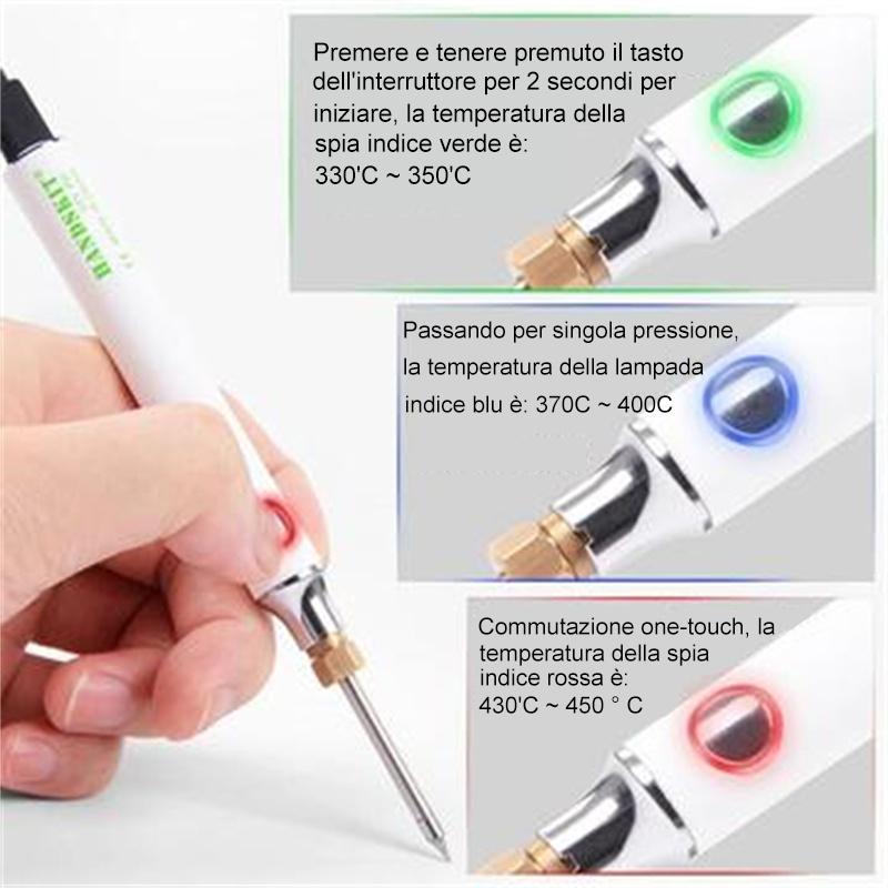 SET SALDATORE ELETTRICO PORTATILE USB
