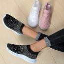 Atmungsaktive Strass-Freizeitschuhe