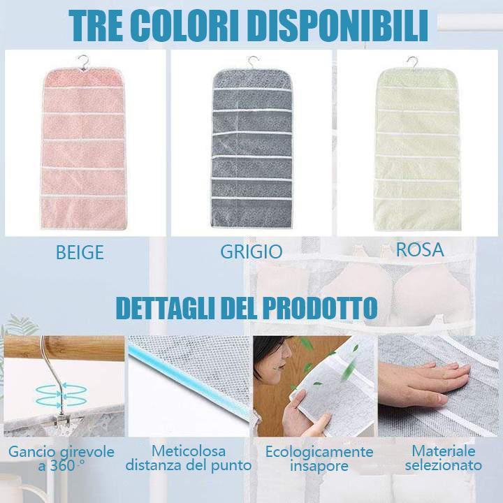 Organizer per intimo appeso su due lati