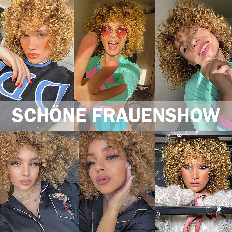 Mixd Blonde Afro-Perücken für Frauen