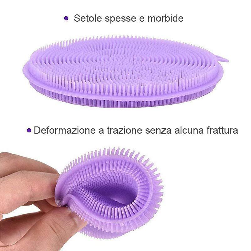 Spazzola in silicone per la pulizia，5PZ