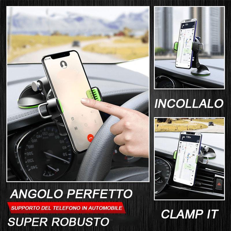 Supporto per telefono a ventosa per auto regolabile