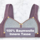 Bequemer und praktischer BH mit Knopfleiste vorne
