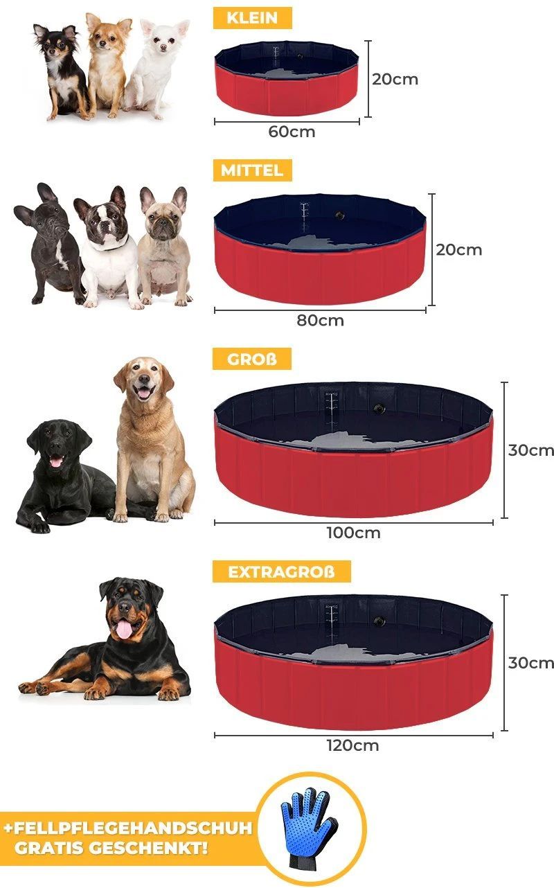 Faltbarer Hundepool