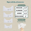 Anleitung zum T-Shirt-Druck-Lineal 1 Satz (4 Stück)